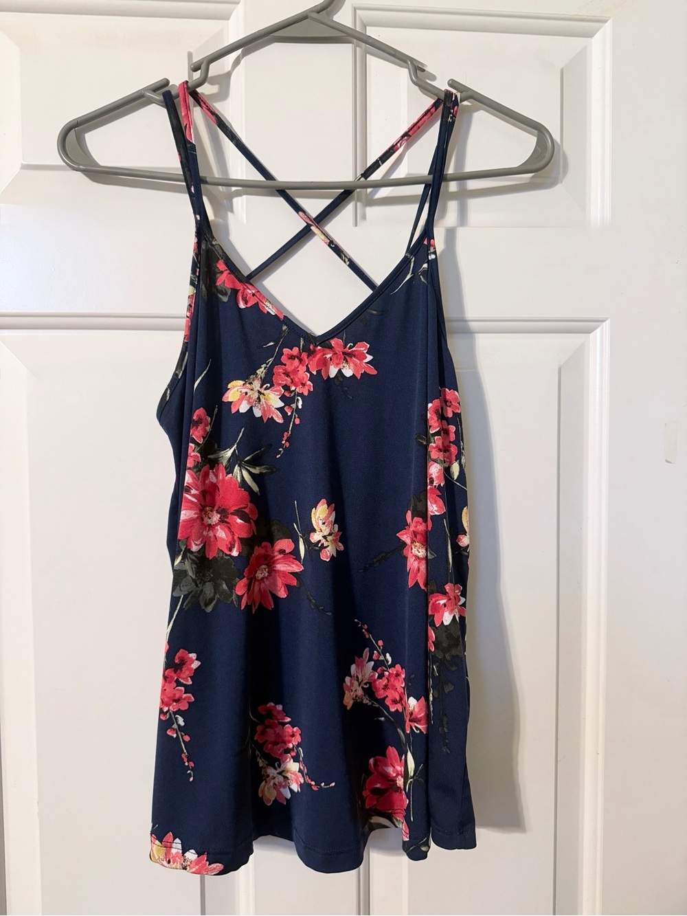 Papermoon Navy Floral Crisscross Cami